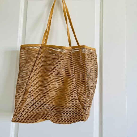 Brand New Mesh Beach Bag Big Capacity Shoulder Bag for Travel Beach Picnic - Picture 8 of 10